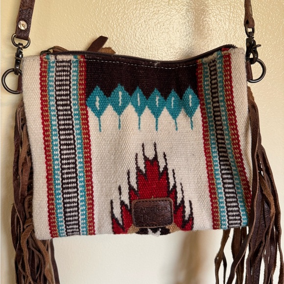 American Darling Saddle Blanket Fringe Crossbody Bag - Picture 6 of 8
